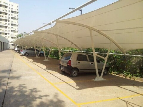 Car park canopy in apartment