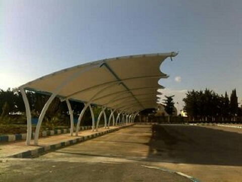Tensile shades for Car park 
