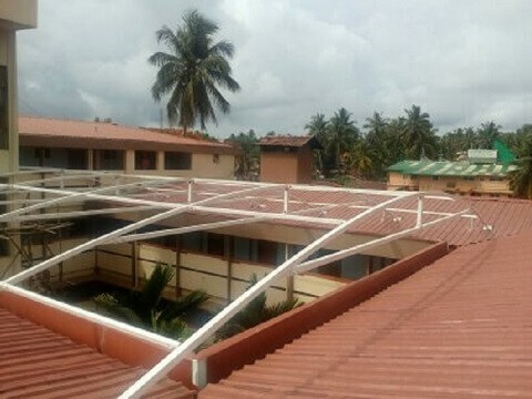 Tensile structure for skylight