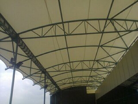 Modular PVC function hall tensile fabric structure