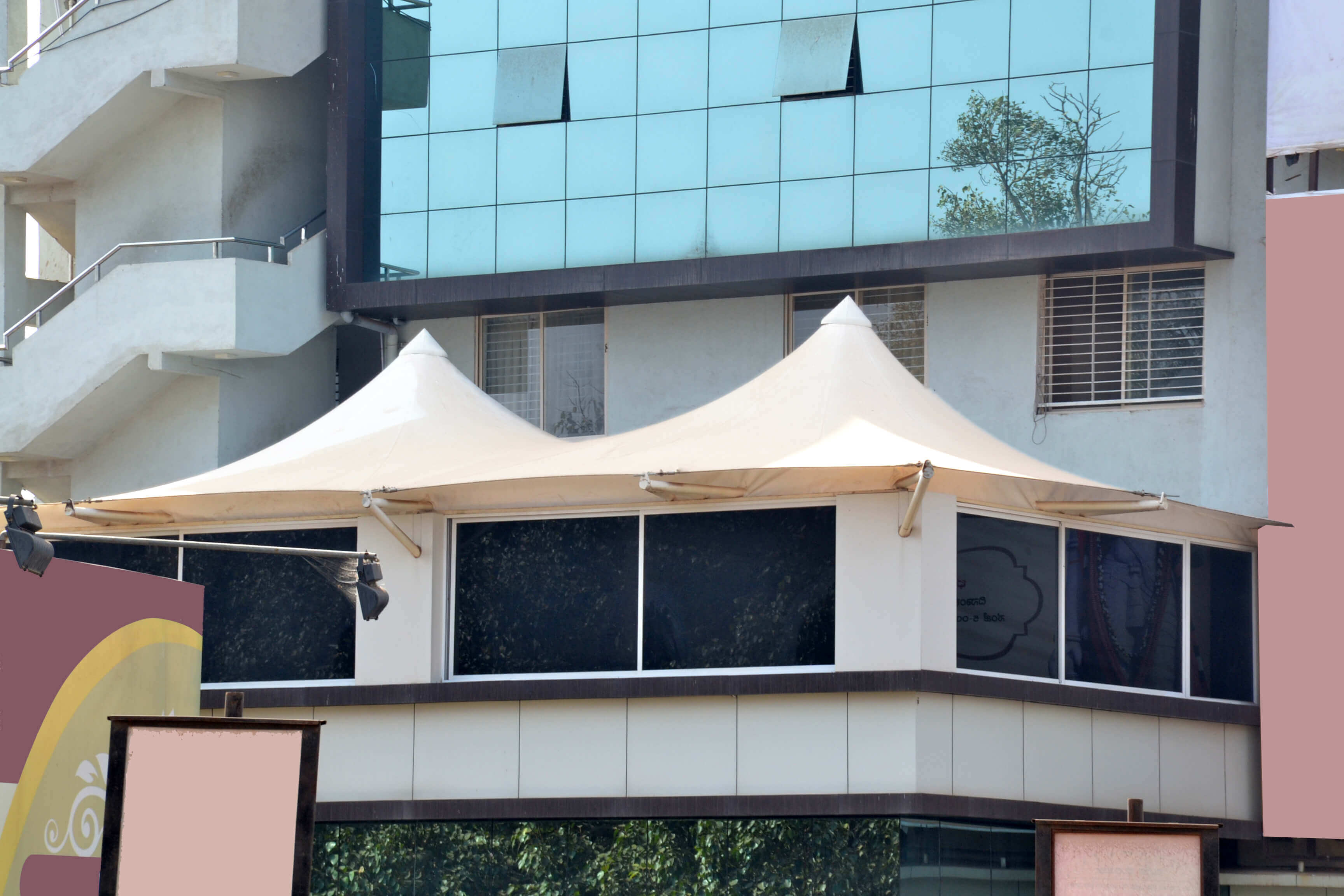 Terrace Umbrella style structure 